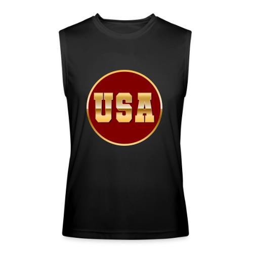Golden USA Seal - Men’s Performance Sleeveless Shirt