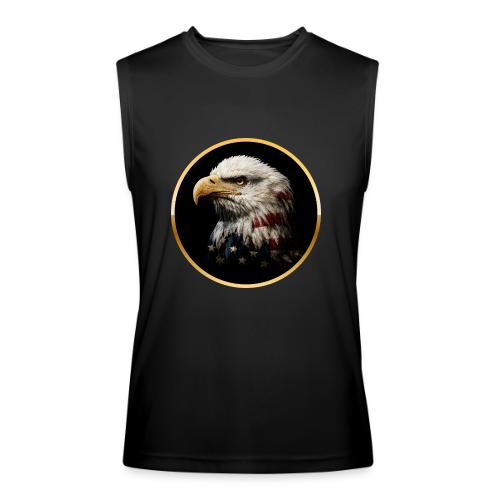 America: Golden Freedom Crest - Men’s Performance Sleeveless Shirt