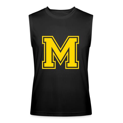 Letter M – Capital Athletic Alphabet Monogram - Men’s Performance Sleeveless Shirt