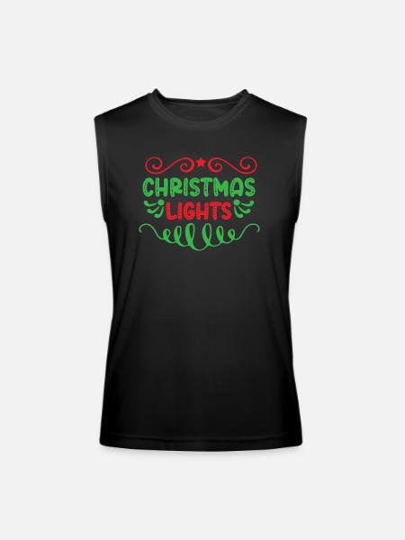 Christmas lights - Men’s Performance Sleeveless Shirt - black