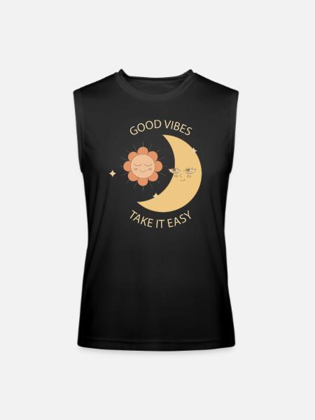 Take it easy summer - Men’s Performance Sleeveless Shirt - black