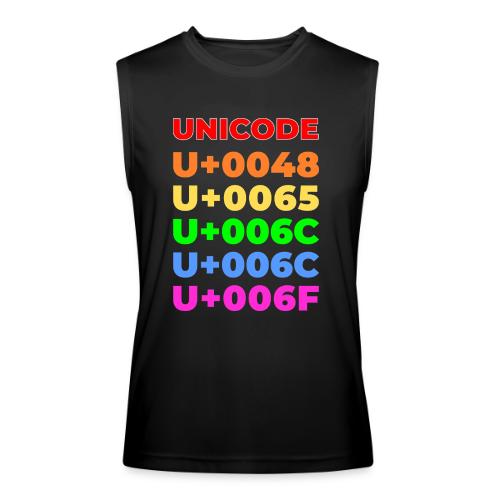 Hello, in unicode - Men’s Performance Sleeveless Shirt