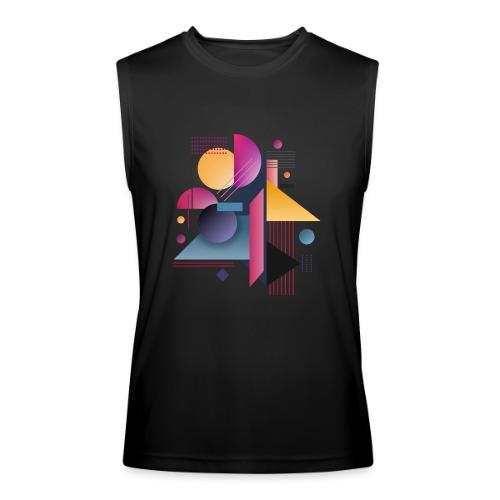 Color Pulse Geometry - Men’s Performance Sleeveless Shirt