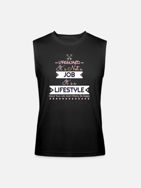 LIFEGUARD - Men’s Performance Sleeveless Shirt - black