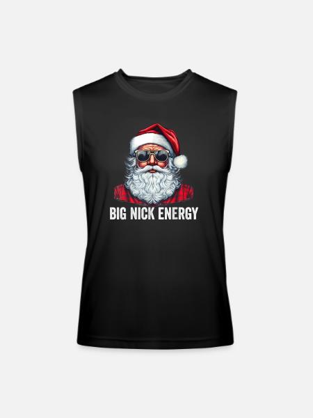 Big Nick Energy Santa - Men’s Performance Sleeveless Shirt - black