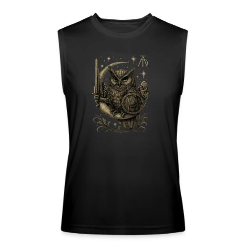Moon Warrior Owl – Celestial Strength Tee - Men’s Performance Sleeveless Shirt