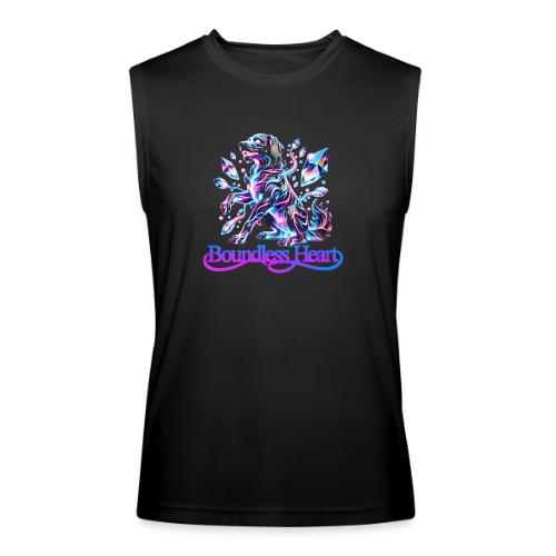 Boundless Heart Neon Galaxy Dog Shirt - Men’s Performance Sleeveless Shirt