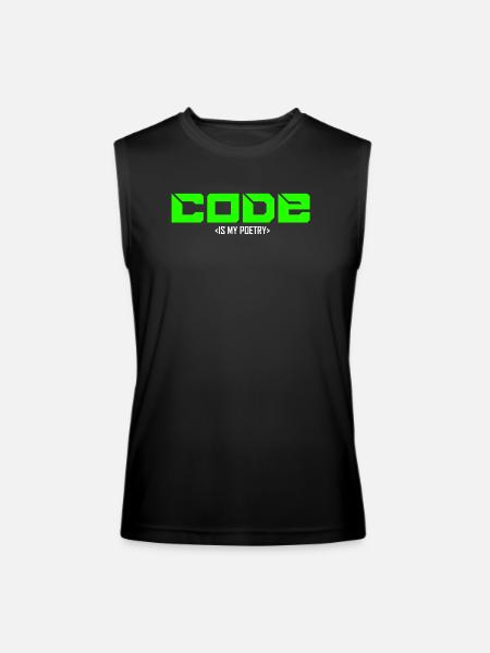 programmer - Men’s Performance Sleeveless Shirt - black