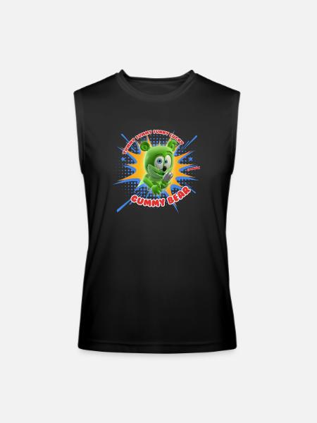 Funny Lucky Gummy Bear - Men’s Performance Sleeveless Shirt - black