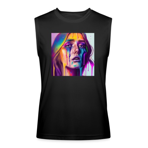 What are you looking at? - Emotionally Fluid 1 - Men’s Performance Sleeveless Shirt