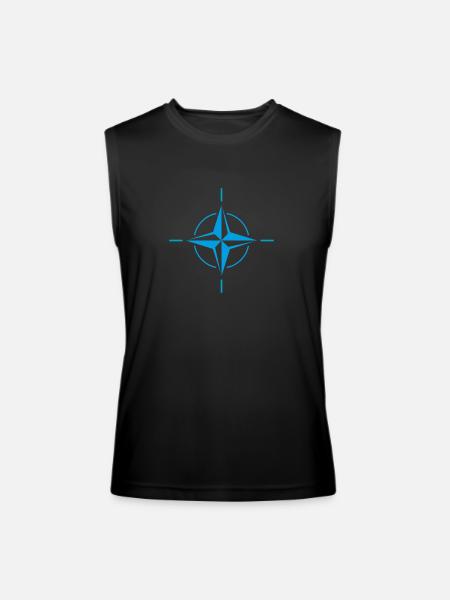 NATO OTAN Flag - Men’s Performance Sleeveless Shirt - black