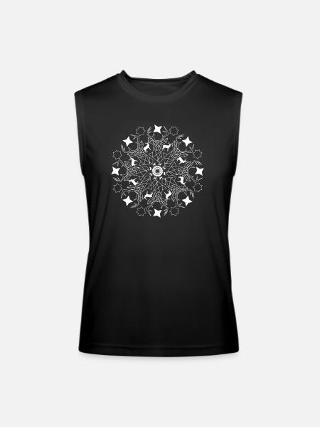 Polygon Deer Zooflake - Men’s Performance Sleeveless Shirt - black