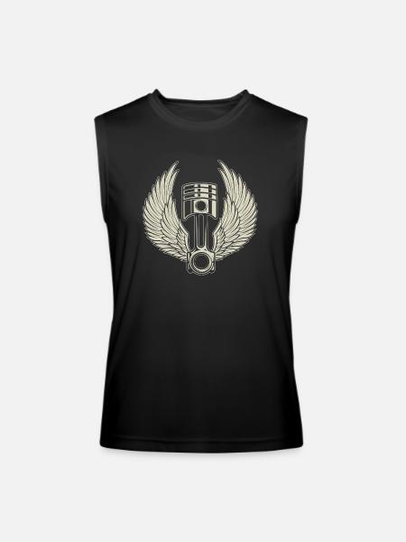 FREE PISTON - Men’s Performance Sleeveless Shirt - black