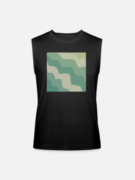 Camo Waves retro - Men’s Performance Sleeveless Shirt - black