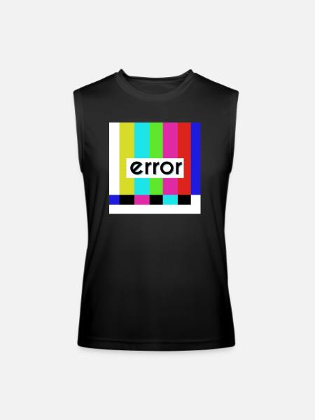 Error humor - Men’s Performance Sleeveless Shirt - black