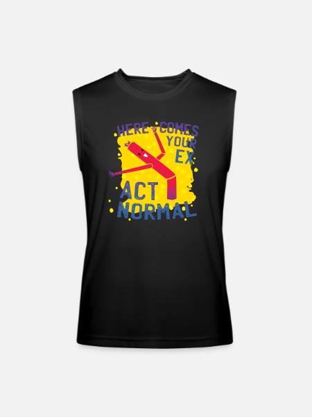 Act Normal - Men’s Performance Sleeveless Shirt - black