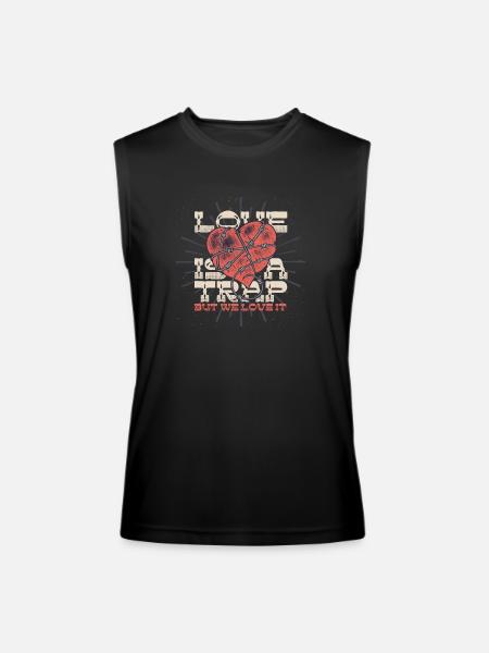Love Is A Trap - Men’s Performance Sleeveless Shirt - black