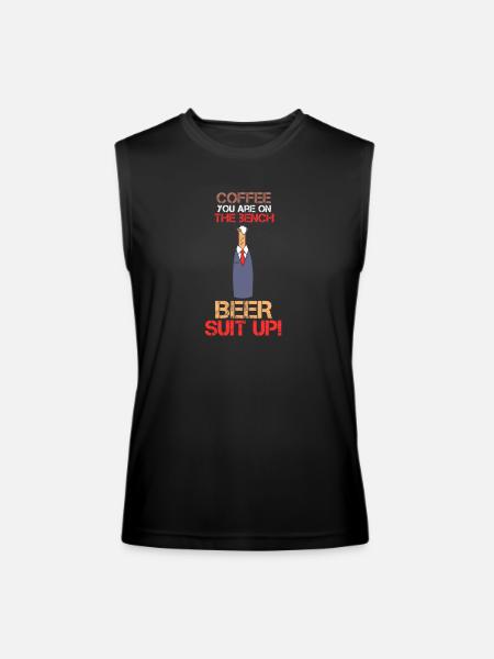 Beer Suit Up - Men’s Performance Sleeveless Shirt - black