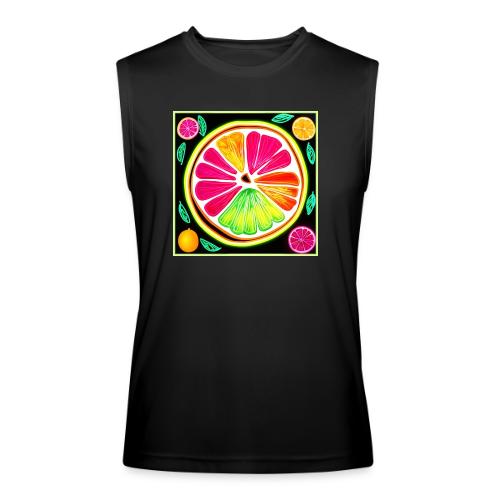 Neon Citrus Fruit Fiesta - Men’s Performance Sleeveless Shirt