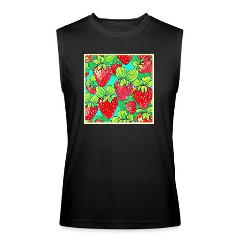 Strawberry Pop Art Pattern - Men’s Performance Sleeveless Shirt