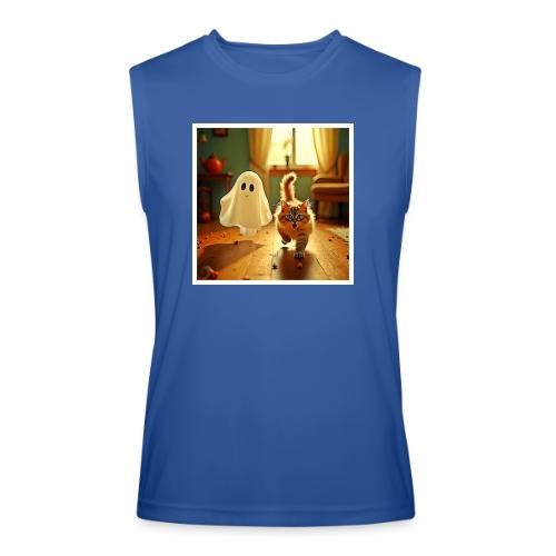 Funny Kitten Spooky Friend - Men’s Performance Sleeveless Shirt