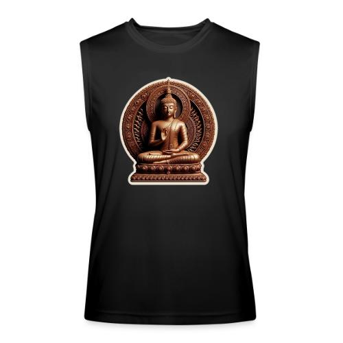 Buddha Statue in meditation and Hand Mudra - Men’s Performance Sleeveless Shirt