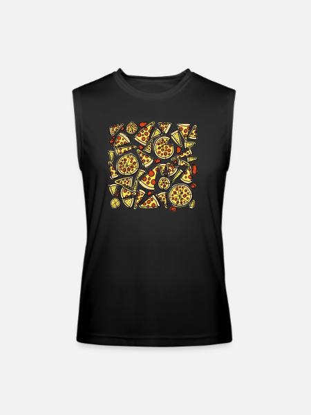 Pizza Slices - Men’s Performance Sleeveless Shirt - black