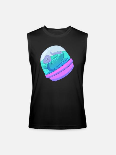Capsule Cryptids Nessie - Men’s Performance Sleeveless Shirt - black
