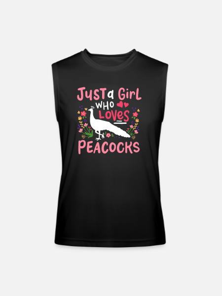 Peacocks Peacock Lover - Men’s Performance Sleeveless Shirt - black