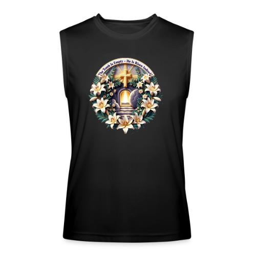 Easter The Tomb Is Empty T Shirt, Christian Gift - Men’s Performance Sleeveless Shirt