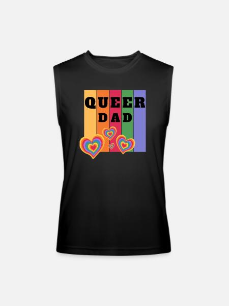 Queer Dad - Men’s Performance Sleeveless Shirt - black