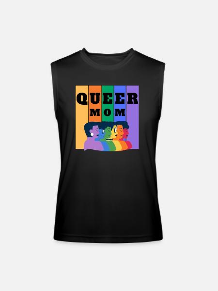 Queer Mom - Men’s Performance Sleeveless Shirt - black