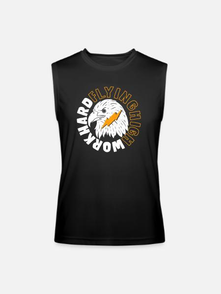 Flying High - Men’s Performance Sleeveless Shirt - black