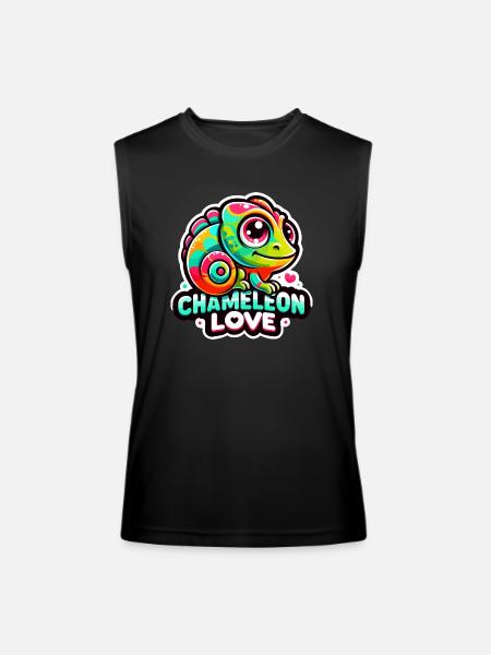 Chameleon Love - Chameleon Lover - Men’s Performance Sleeveless Shirt - black