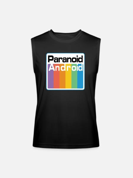 paranoid android - Men’s Performance Sleeveless Shirt - black