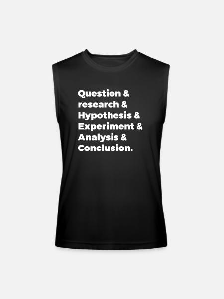 Scientific Method - Men’s Performance Sleeveless Shirt - black