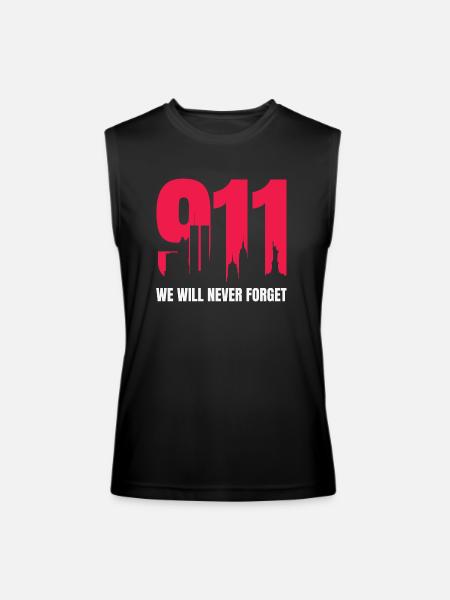9/11 - Men’s Performance Sleeveless Shirt - black
