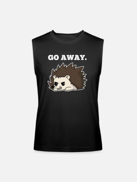 Go Away Porcupine - Men’s Performance Sleeveless Shirt - black