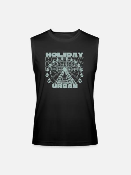 Ferris wheel streetwear urban - Men’s Performance Sleeveless Shirt - black