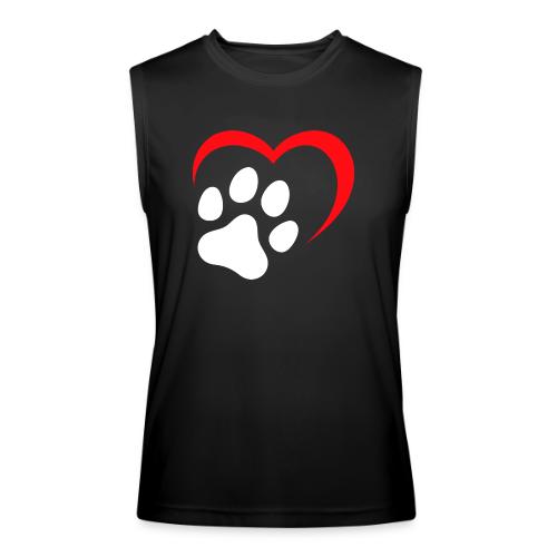 Heart and Paw Print - Men’s Performance Sleeveless Shirt