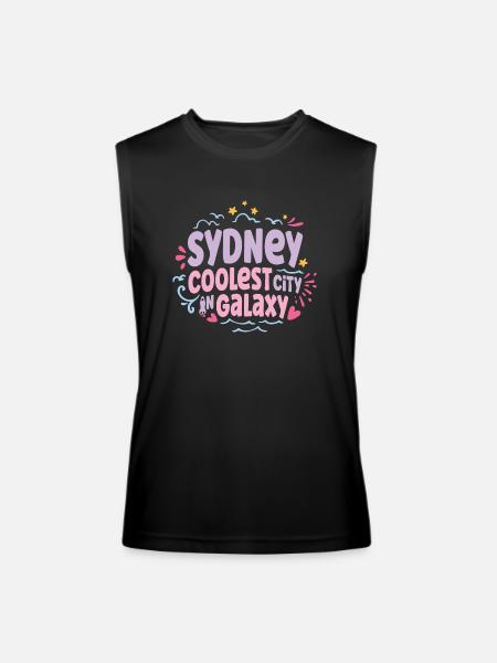 Sydney Coolest Galaxy - Men’s Performance Sleeveless Shirt - black