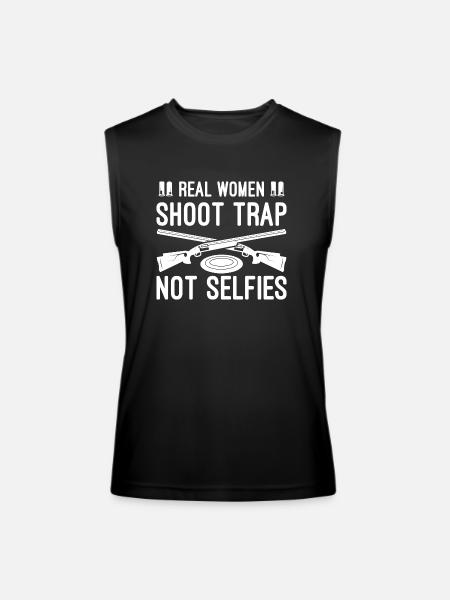 Trap shooting - Men’s Performance Sleeveless Shirt - black