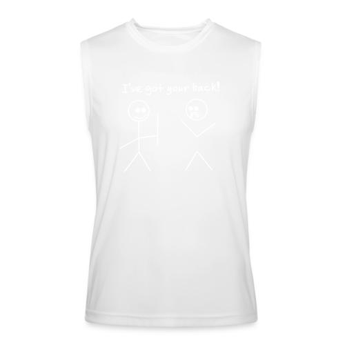 Got Your Back Stick Figure Design - Men’s Performance Sleeveless Shirt