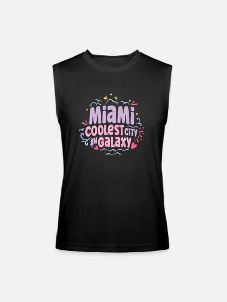 Miami - Men’s Performance Sleeveless Shirt - black