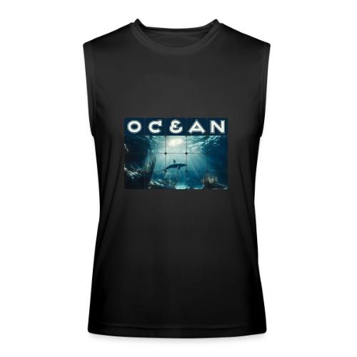 Ocean: Dolphin’s Serenity - Men’s Performance Sleeveless Shirt