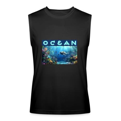 Ocean: Turtle Drift - Men’s Performance Sleeveless Shirt