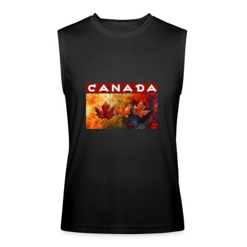 Painted Canada Leaves - Men’s Performance Sleeveless Shirt