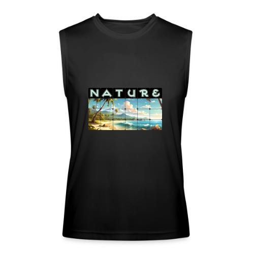 Nature: Sun-Kissed Shore - Men’s Performance Sleeveless Shirt
