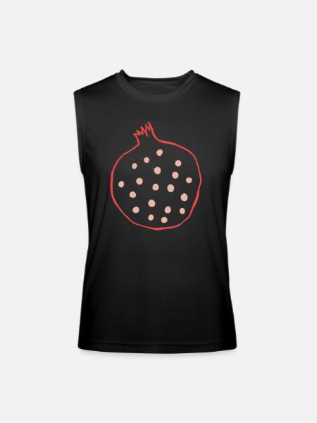 Pomegranate And Seeds - Men’s Performance Sleeveless Shirt - black