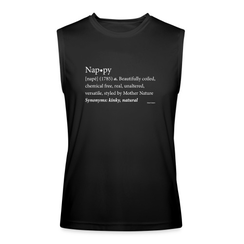 Nappy Dictionary_Global Couture Women's T-Shirts - Men’s Performance Sleeveless Shirt